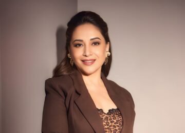 Madhuri Dixit Swaps Pants for a Maxi Skirt in Chocolate Brown Co-Ord Set
