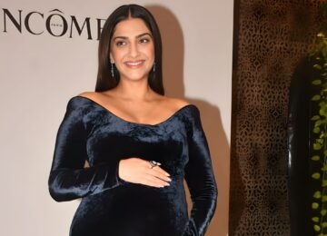 Sonam Kapoor Flaunts Baby Bump in Stunning Blue Velvet Gown as Lancôme Names Her Brand Ambassador