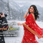 White Snow Pe Colorful Saari