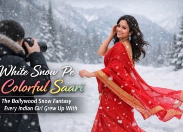 White Snow Pe Colorful Saari