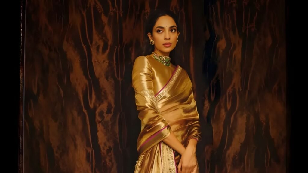 Sobhita Dhulipala Turns Heads in a Zardozi-Embellished Manish Malhotra Tissue Saree