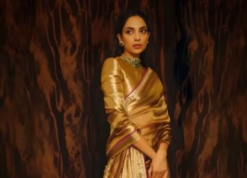 Sobhita Dhulipala Turns Heads in a Zardozi-Embellished Manish Malhotra Tissue Saree