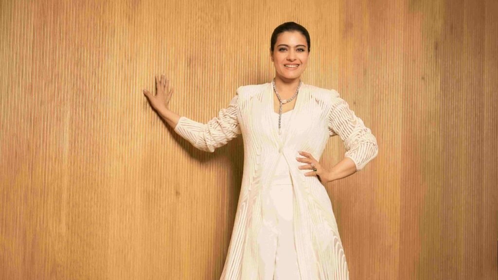 Kajol Devgan Showcases Modern Indian Elegance in Rohit Gandhi + Rahul Khanna