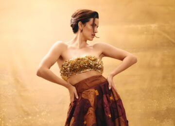 Natasa Stankovic Embraces Heritage Couture at Golden Hour