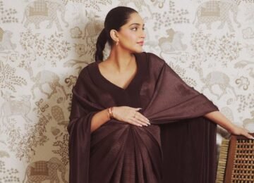 Sonam Kapoor Makes a Sculptural Statement in Custom Amit Aggarwal, Styled by Rhea Kapoor