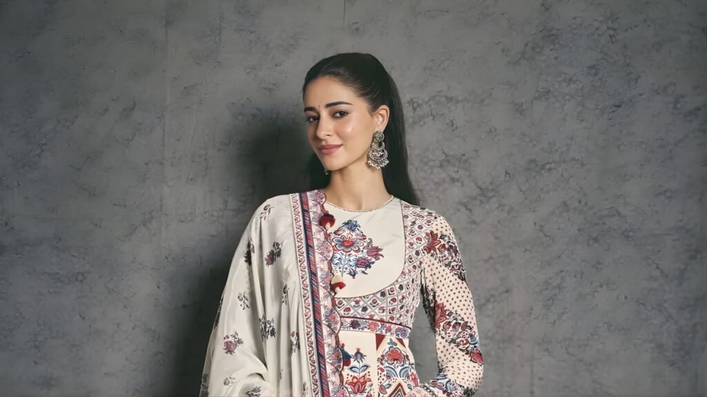 Ananya Panday Multicolour Torani Anarkali Suit: A Modern Desi Statement