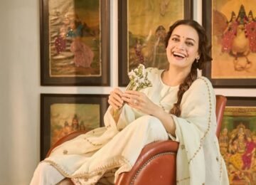 Dia Mirza Brings Timeless Elegance to the Spotlight in Fizzy Goblet Juttis
