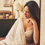 Sonam Bajwa Stuns in Ivory Chikankari Saree at Border 2 Success Bash