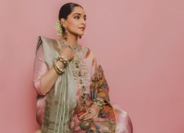Sonam Kapoor Redefines Saree Style: Pink Kalamkari Meets Baluchari Elegance