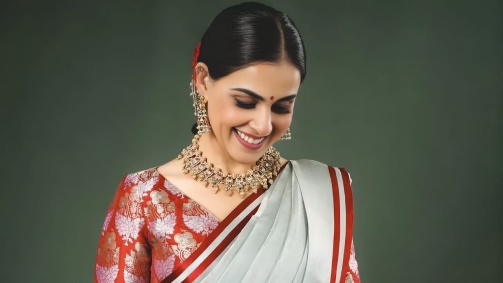 Genelia Deshmukh’s Raw Mango Saree Look Is the Ultimate Festive Style Inspiration