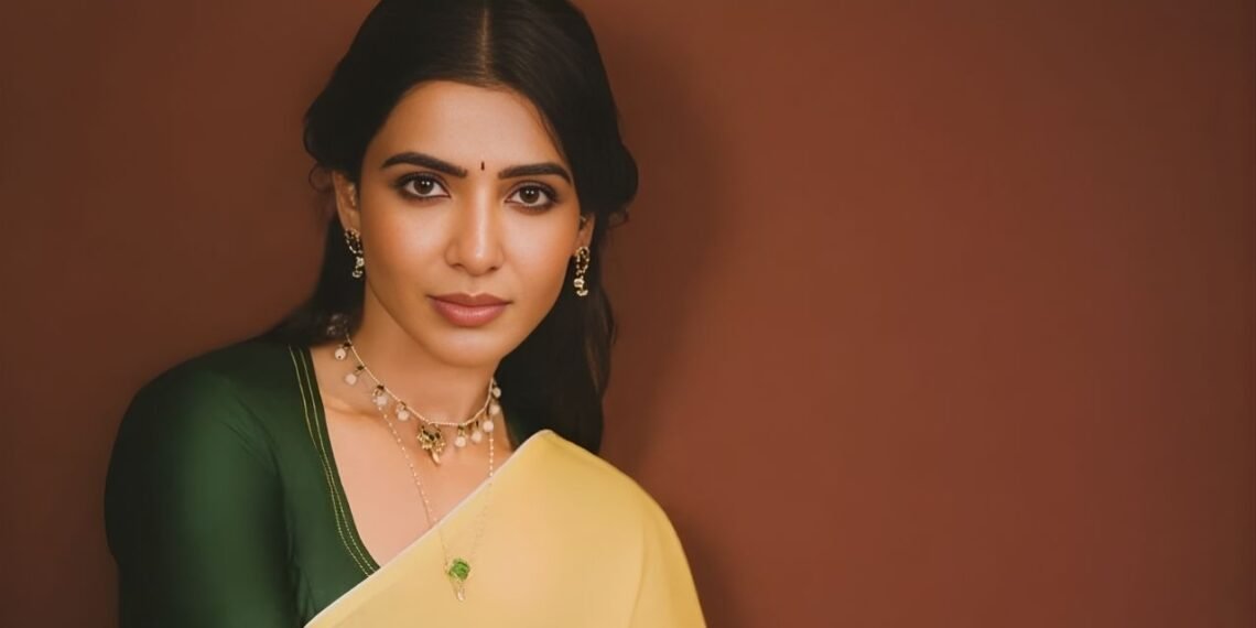 Samantha Ruth Prabhu's Kasavu Saree for Bapu Bomma Is a Masterclass in Quiet Elegance