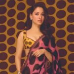 Tamannaah Bhatia Torani saree look has captured attention online, with early reports confirming the actress delivered a striking retro-inspired fashion moment.