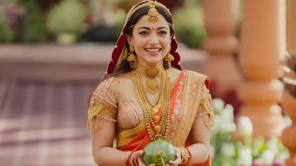 Rashmika Mandanna’s Bridal Look Sparks Temple Jewellery Revival Among Modern Brides