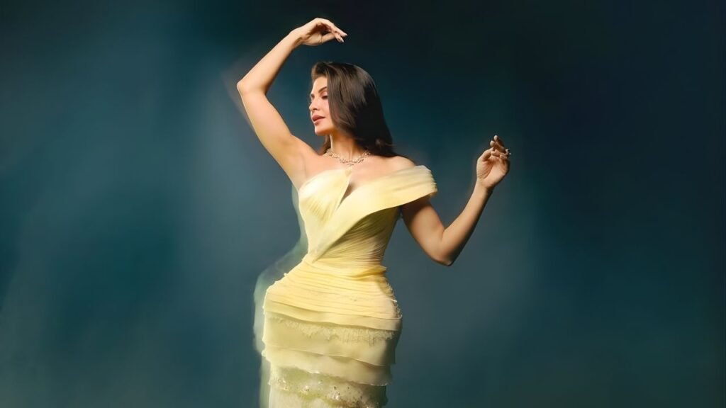 Jacqueline Fernandez Butter Yellow Gown Turns Heads At Awards Night