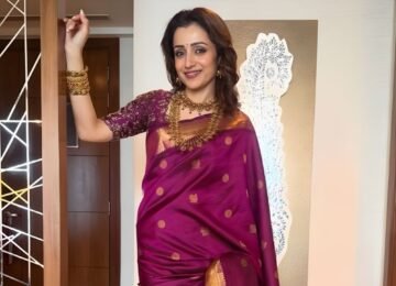 Trisha Krishnan Turns Heads in Regal Kanchipuram Saree Look