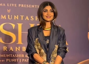 Shilpa Shetty Turns Heads in AK|OK – Anamika Khanna at NMACC Event, Styled by Chandani Mehta