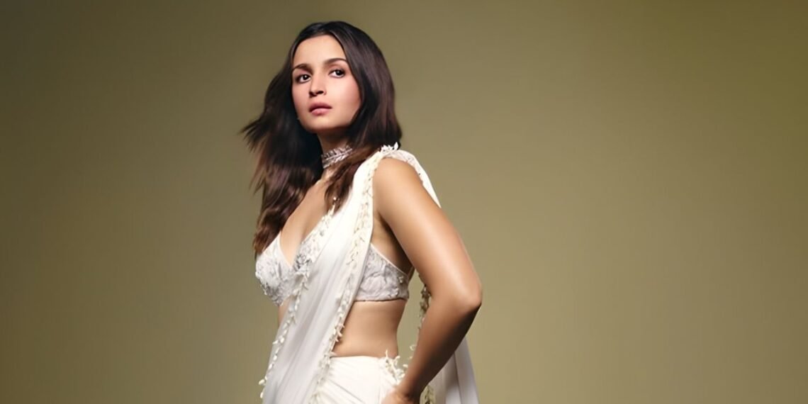Alia Bhatt Sets New Saree Goals in Custom Gaurav Gupta with Mogra Tassels