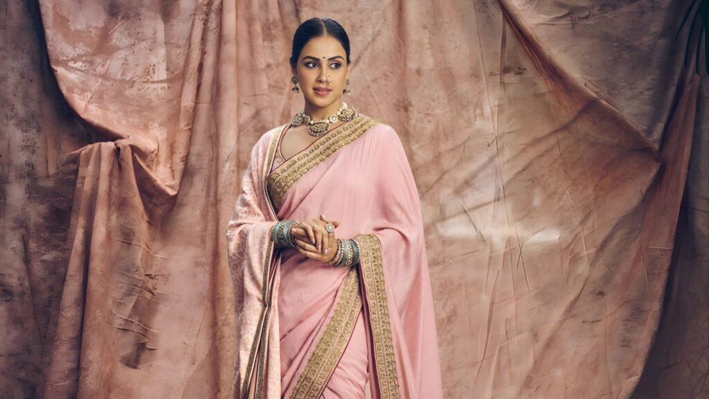 Genelia Deshmukh Elevates Raja Shivaji Promotions in Aprajita Toor Heels