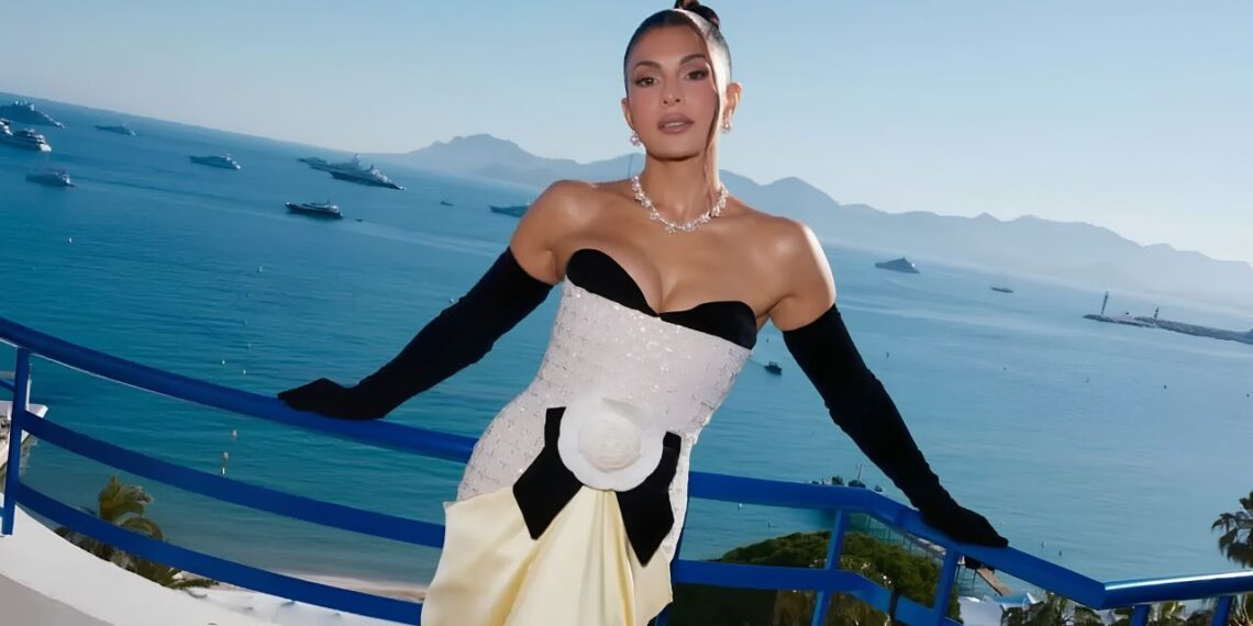 Jacqueliene Fernandez Serves Regal Cannes Fashion Moment In Sculpted Richard Quinn Gown