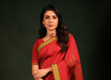 Samantha Ruth Prabhu’s Stunning Bapu-Inspired Sari Look Is Winning Hearts During Maa Inti Bangaram Promotions