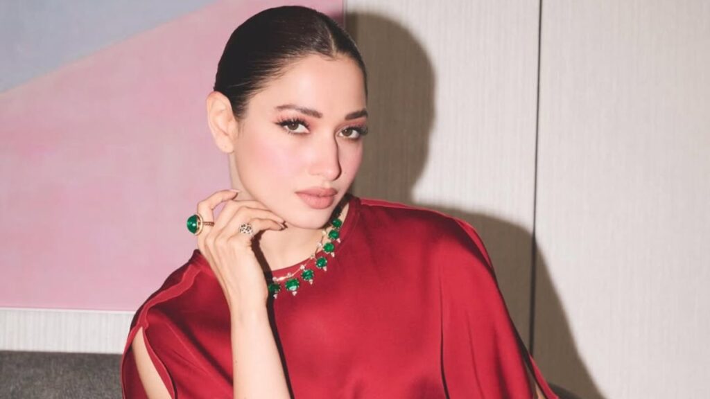 Tamannaah Bhatia’s Ruby Red Awards Look Proves Minimal Glam Still Wins