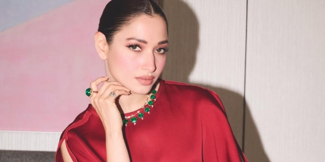 Tamannaah Bhatia’s Ruby Red Awards Look Proves Minimal Glam Still Wins