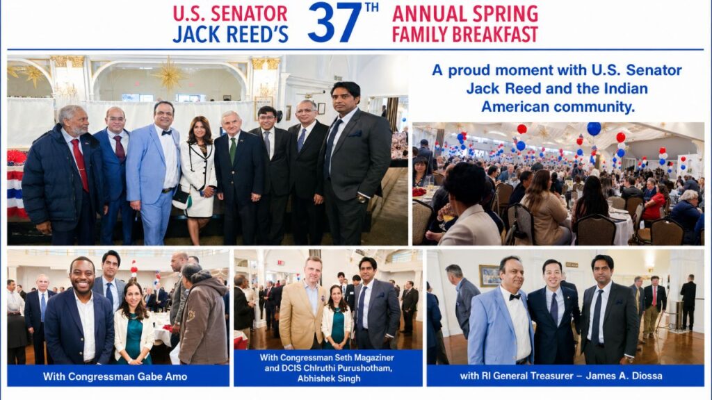 Indian Americans Strengthen Community Bonds at Senator Jack Reed’s Spring Breakfast