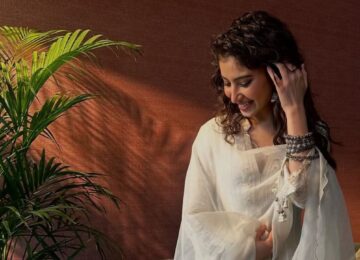 Sara Arjun Brings Timeless Indian Elegance to Life in a Stunning Chanderi Silk Anarkali