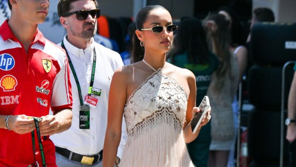 Alexandra Leclerc Steps Out in Summer Away Footwear at the F1 Monaco Grand Prix