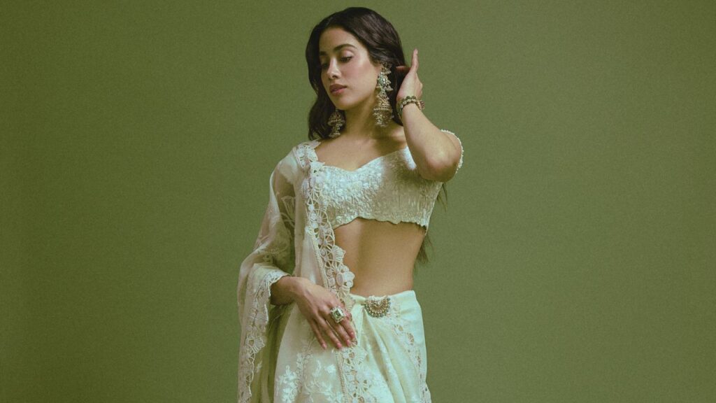 Janhvi Kapoor’s Jaw-Dropping Anamika Khanna Saree Look For Peddi Promotions Is Breaking The Internet