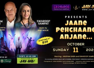 Anupam Kher's Acclaimed Musical Play Jaane Pehchaane Anjane Coming to Boston with Swaroop Sampat