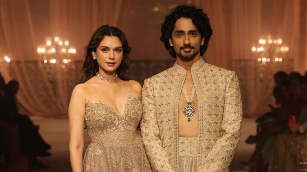 Aditi Rao Hydari and Siddharth Bring Fairytale Romance to Jayanti Reddy's India Couture Week 2026 Show