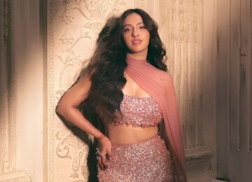 Akansha Ranjan Turns Heads in Manish Malhotra's Crystal-Encrusted Lehenga at Cocktail Celebration