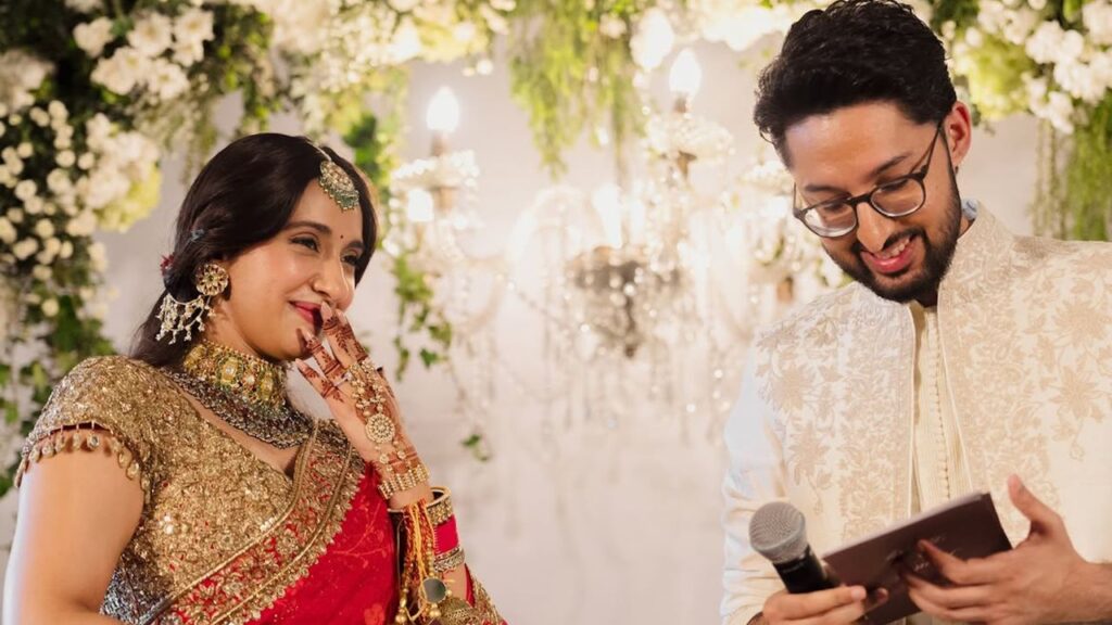 What Makes Akansha Ranjan's Custom Arpita Mehta Wedding Saree a Modern Heirloom?