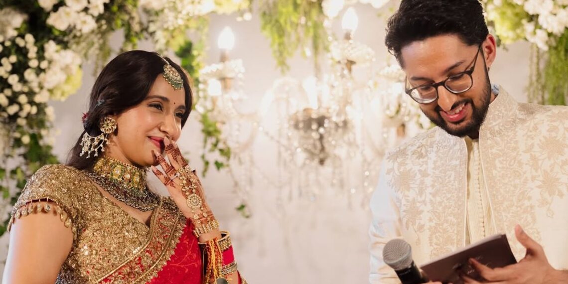 What Makes Akansha Ranjan's Custom Arpita Mehta Wedding Saree a Modern Heirloom?