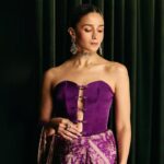 Alia Bhatt Stuns in Mirrorwork Ajrakh Saree at Akansha Ranjan Kapoor’s Wedding, Serves Ultimate Bridesmaid Fashion Goals