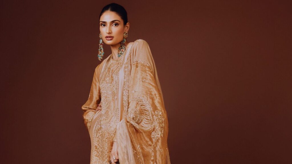 Athiya Shetty Fizzy Goblet Heels: Stunning Wedding Look Steals the Spotlight at Anshula Kapoor's Festivities