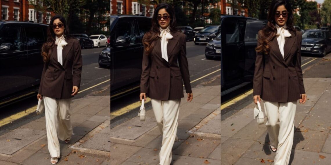 Janhvi Kapoor Serves Quiet Luxury in Ralph Lauren at India vs England ODI