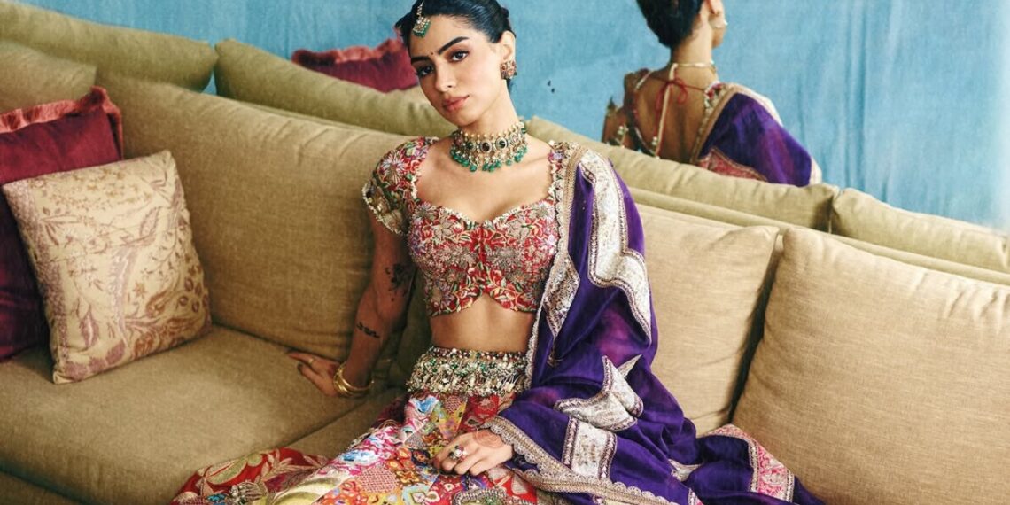 Khushi Kapoor Stuns in a Show-Stopping Anamika Khanna Lehenga That's Every Wedding Guest's Dream Look