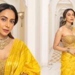 Rakul Preet Singh's Stunning Yellow Silk Saree Look at Ramayana Event Is Pure Festive Fashion Goals
