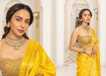 Rakul Preet Singh's Stunning Yellow Silk Saree Look at Ramayana Event Is Pure Festive Fashion Goals