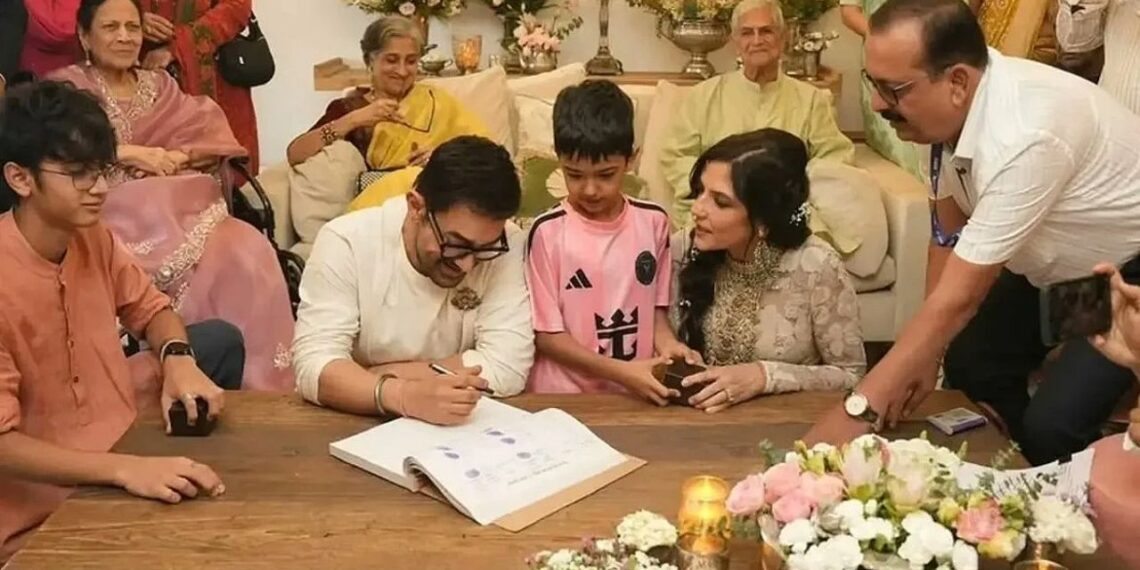 Inside Aamir Khan & Gauri Spratt's Private Wedding: First Photo Captures a Beautiful Moment With Their Children