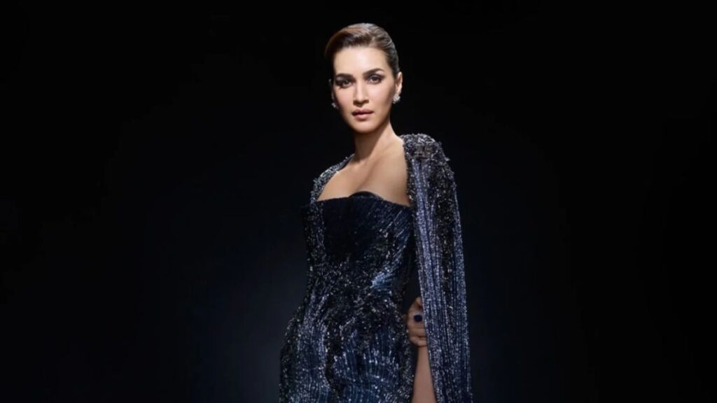 Kriti Sanon Stuns in Gaurav Gupta’s Midnight-Blue Gown With 5,500 Crystals