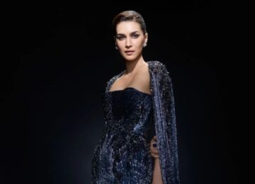 Kriti Sanon Stuns in Gaurav Gupta’s Midnight-Blue Gown With 5,500 Crystals