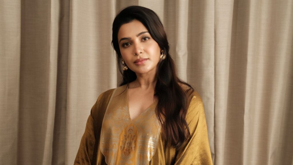 Samantha Ruth Prabhu Makes A Style Statement In Payal Khandwala’s Elegant Golden Ensemble