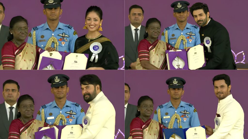 72nd National Film Awards: Yami Gautam, Kartik Aaryan & Mammootty Receive Top Honours