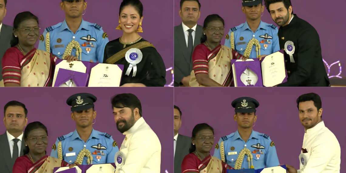 72nd National Film Awards: Yami Gautam, Kartik Aaryan & Mammootty Receive Top Honours