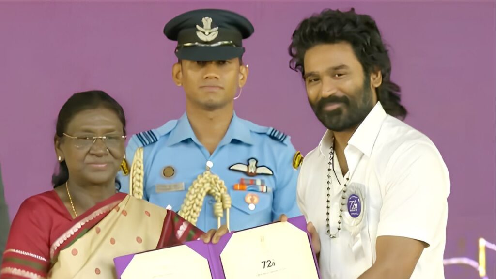 Dhanush’s First National Award as Director Takes an Emotional Turn as He Gives the Medal to Mother Vijayalakshmi: ‘All For That Smile’