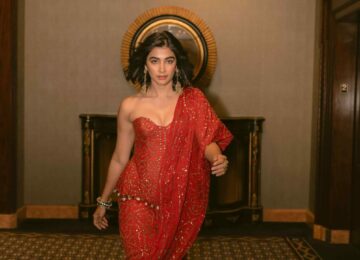 Pooja Hegde Stuns In A Dazzling Arpita Mehta Saree At India Day Parade In New York