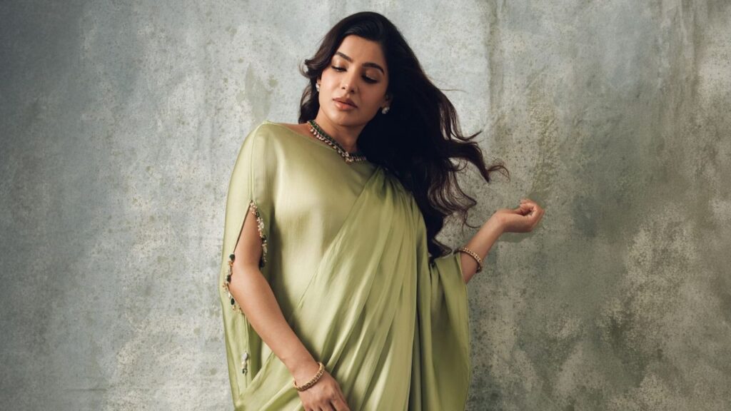 Samantha Ruth Prabhu Baby Bump Photos Go Viral: Actor Stuns in Mint Green Draped Dress